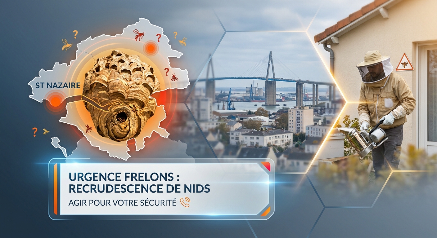 Urgence Frelons à St Nazaire : Recrudescence de Nids Signalée